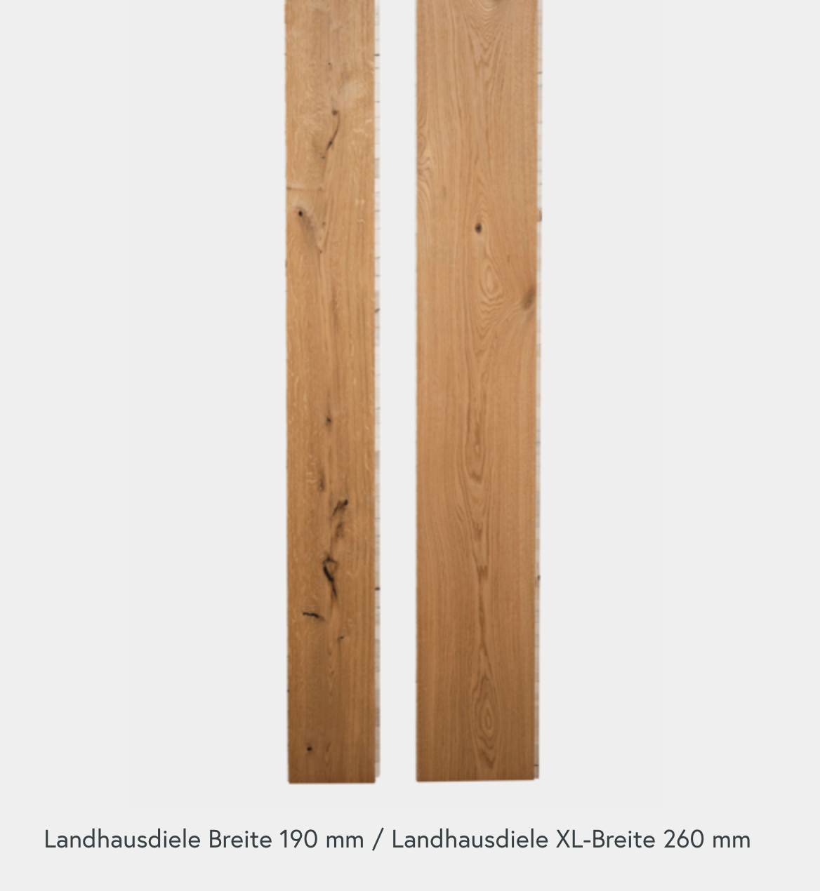 Rado Manufaktur NATUR Eiche Landhausdiele Format: 1900 x 190 x 15 mm mit ca. 3 mm NutzschichtVeredelung: 4-seitig gefast, gebürstet Oberfläche: wohnfertig NATURAL geölt.