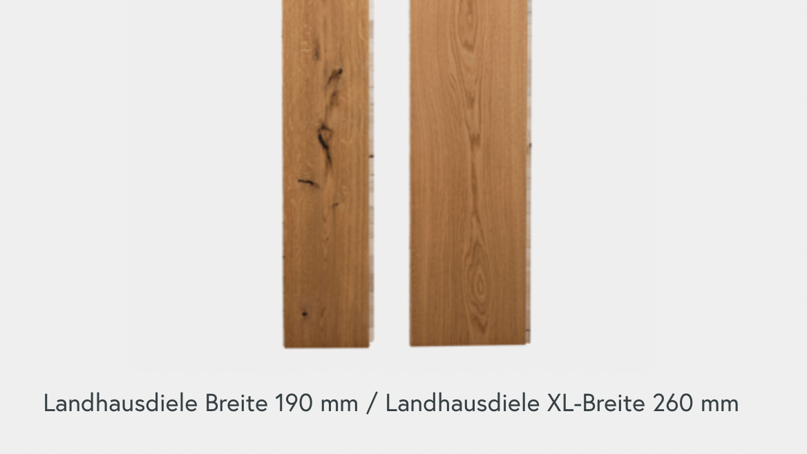 Rado Manufaktur BERSTEIN Eiche Landhausdiele Format: 1900 x 190 x 15 mm mit ca. 3 mm NutzschichtVeredelung: 4-seitig gefast, gebürstet Oberfläche: wohnfertig BERSTEIN geölt.
